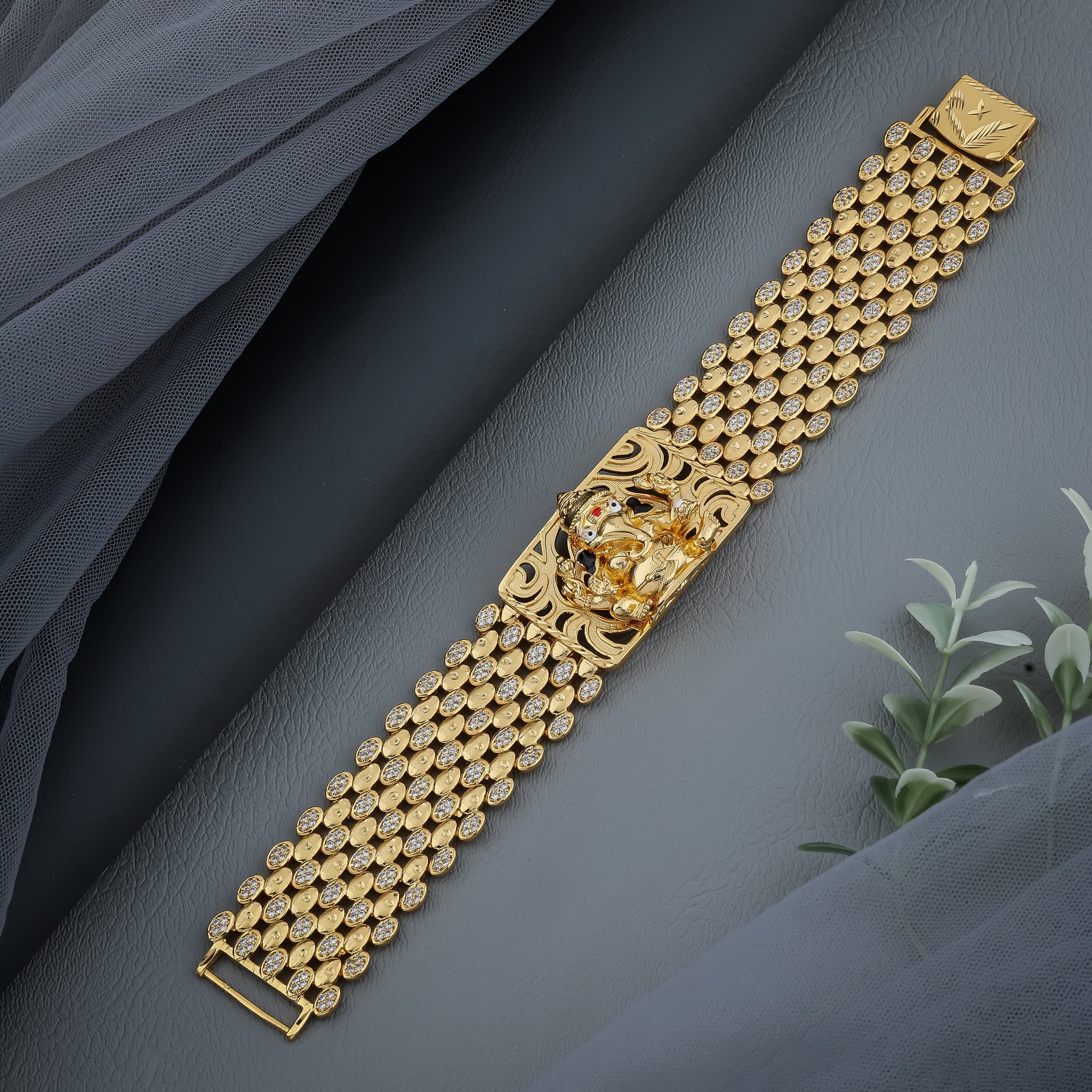 Geometric Pavé Square Bracelet