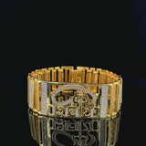 Premium Gold-Plated "Om Namah Shivay" Spiritual Bracelet for Men