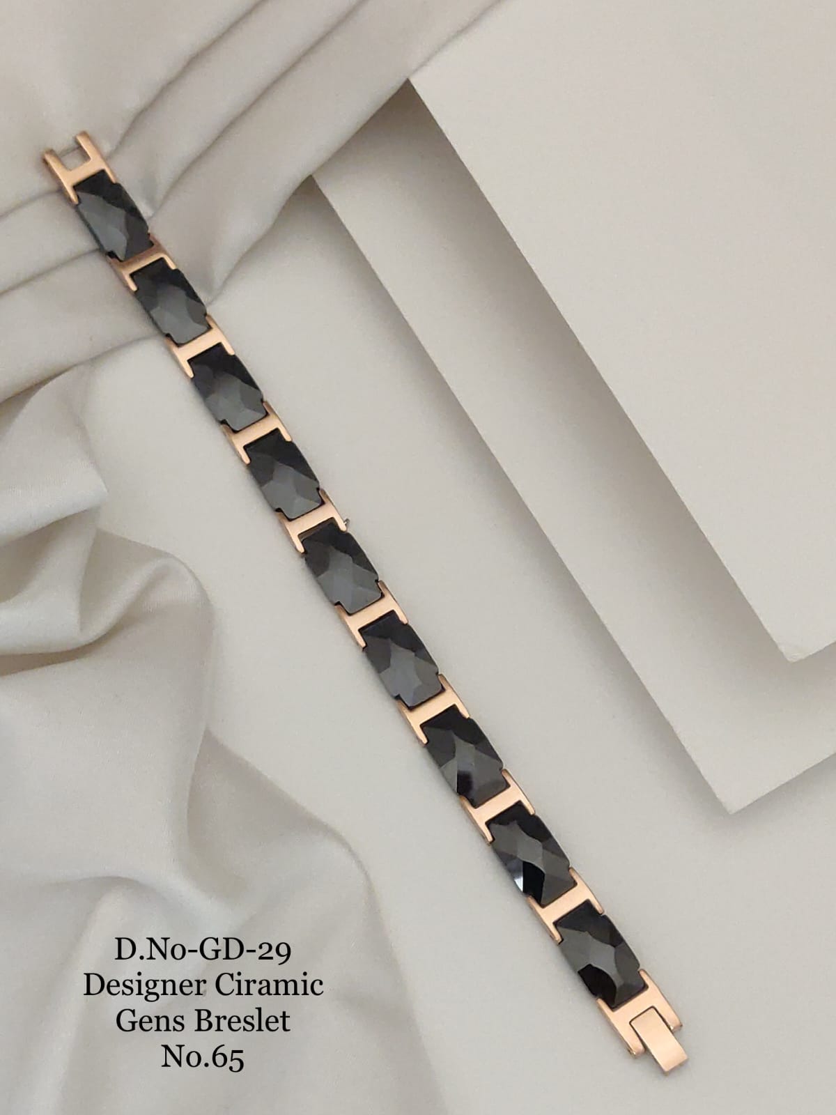 Stainless steel ciramic breclet