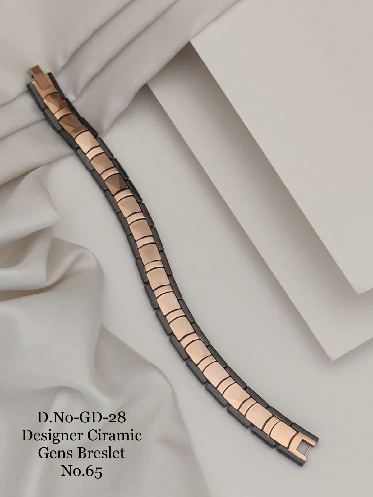 Stainless steel ciramic breclet