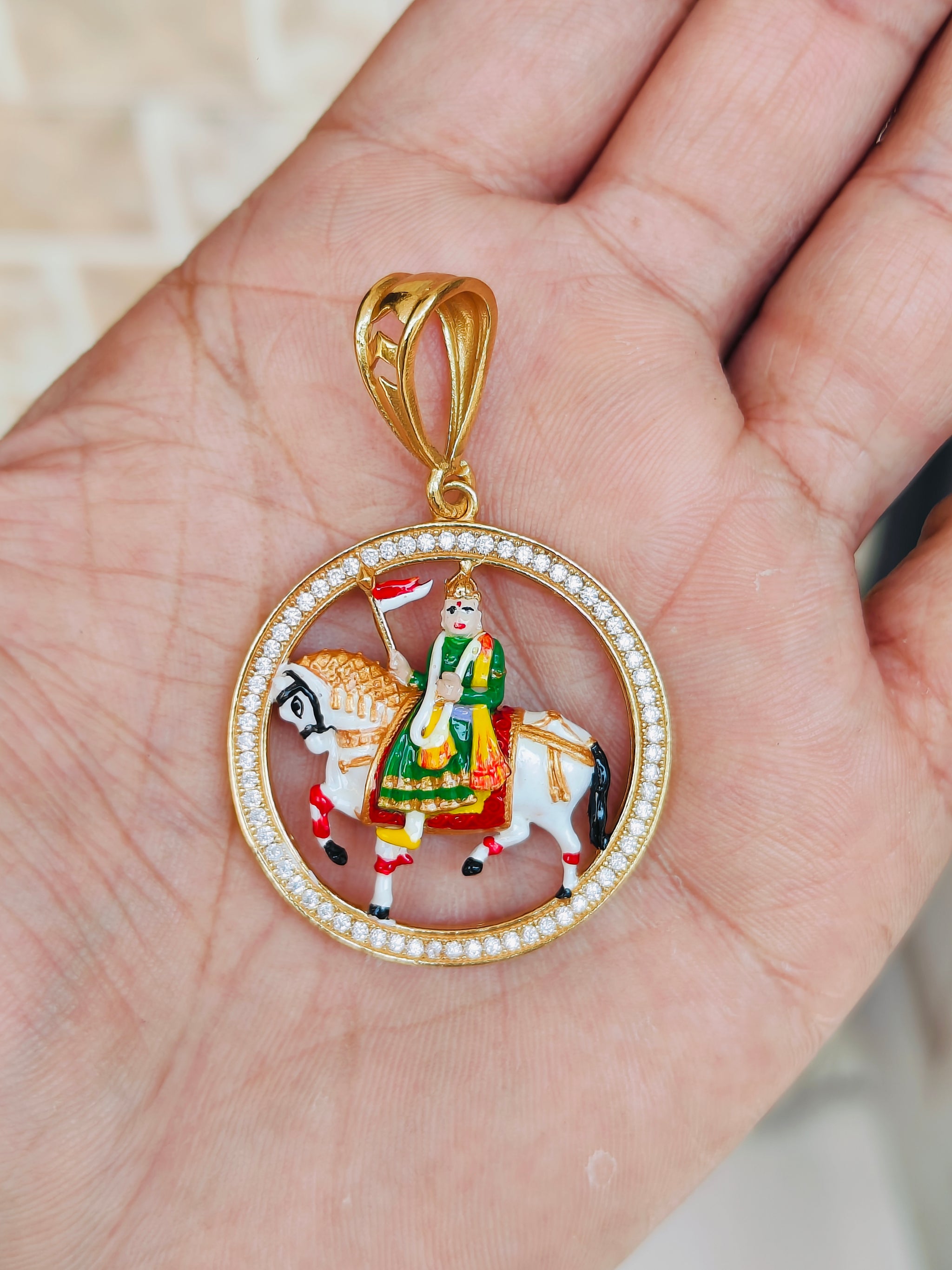 Ramdev pir god pendle for men