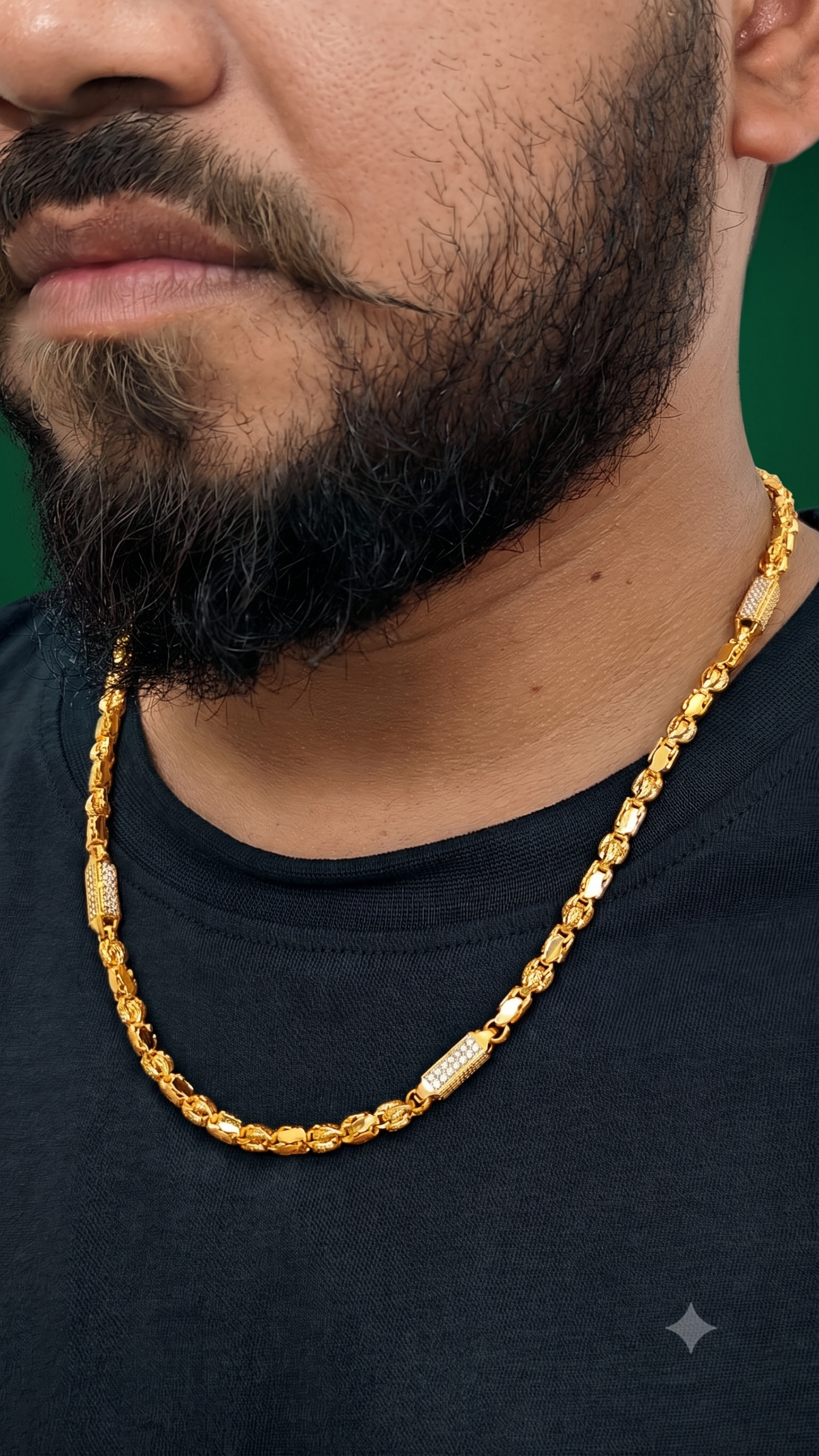 Gold plated chain for men