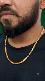 Gold plated chain for men