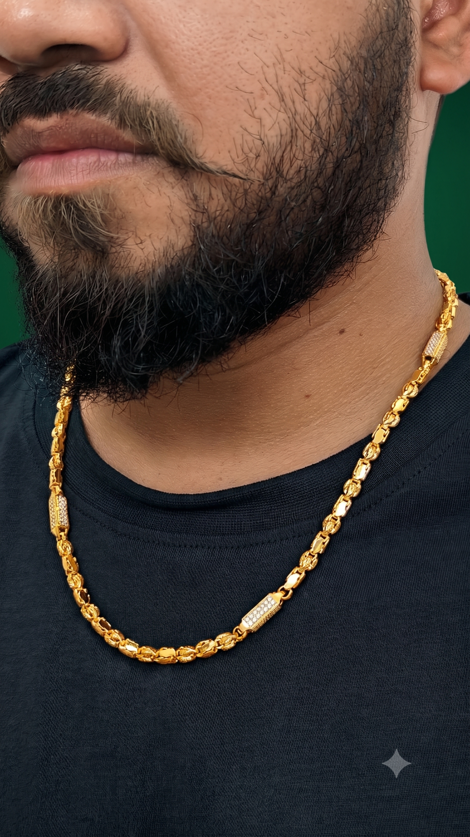 Gold plated chain for men