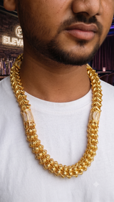 Gold plated gold men look chain for men